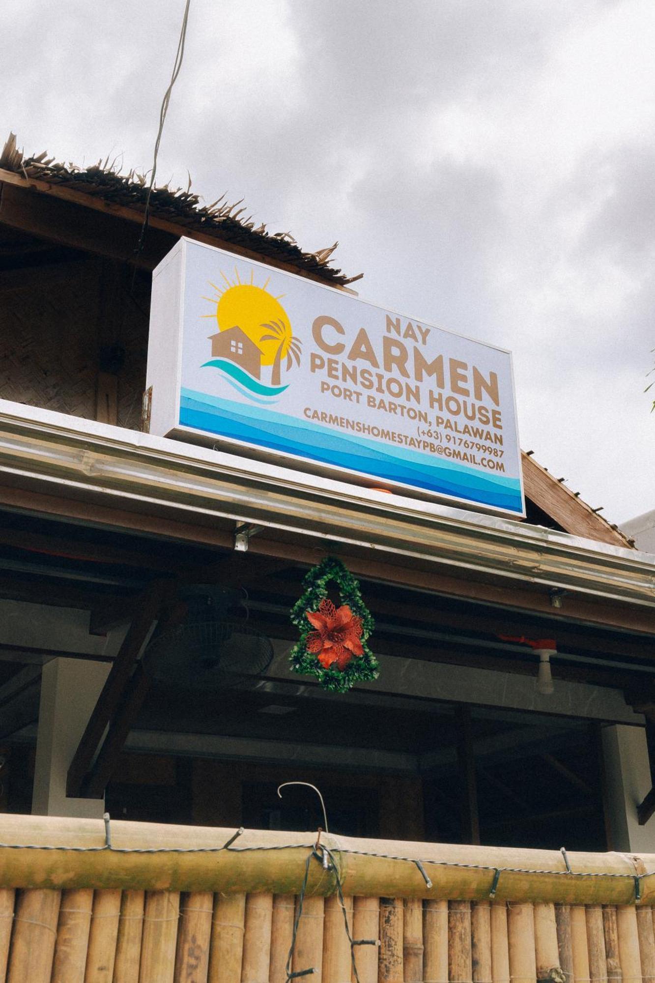 Nay Carmen Pension House Port Barton Itaytay ภายนอก รูปภาพ